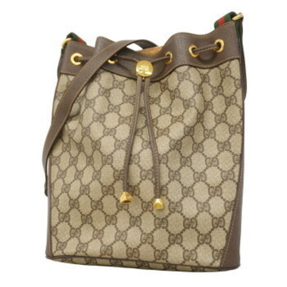 Gucci Shoulder Bag GG Supreme Sherry Brown - Picture 1 of 9